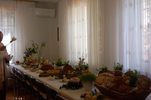 Święcenie pokarmów w Domu Prowincjalnym