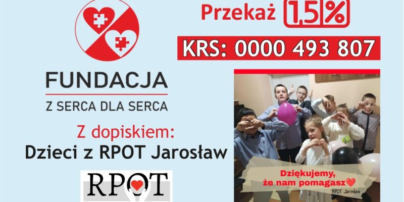 Przekaż 1,5% podatku – razem możemy więcej